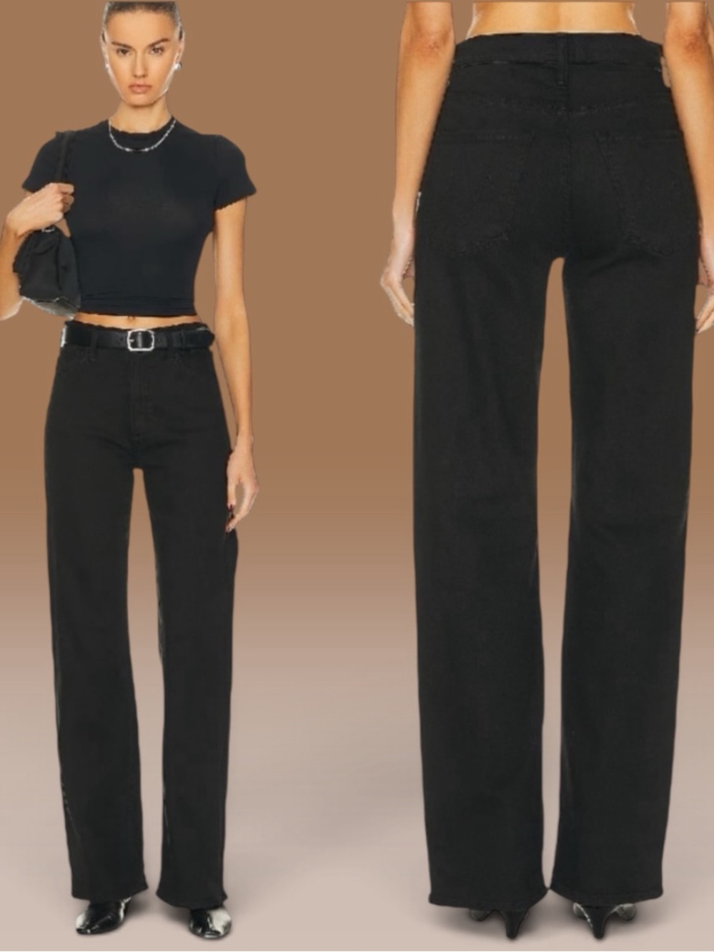 NWOT Mother The Dodger Sneak Pitch Jeans Size 24
Wide leg